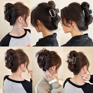 Kẹp tóc vuông mờ đơn giản Phụ kiện tóc Kẹp cá mập nhỏ dành cho nữ