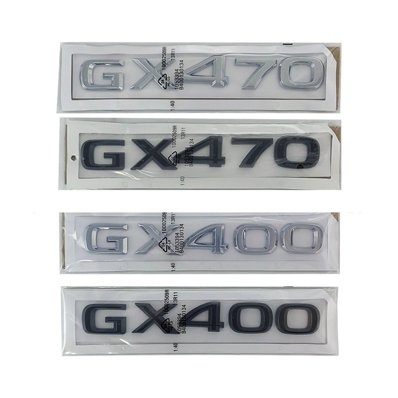 Nhãn dán chữ cái cho Lexus GX470 GX400 GX460 Phía sau logo cốp sau biểu tượng Chuyển vị huy hiệu Tra