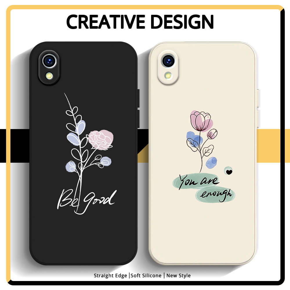 Ốp Điện Thoại Vivo 1820 2015 Y91C Y1S Vỏ Mờ VIVO 2015 Y1S Silicon Mềm Chống Sốc Họa Tiết Xu Hướng Vỏ