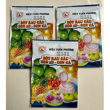 1 Gói Bột rau câu dẻo 3D - Con cá (10g)