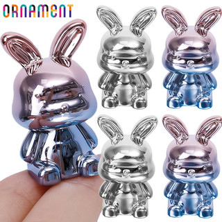 Hoạt hình thỏ ngồi - thỏ mạ gradient - trang trí để bàn thỏ dễ thương - tượng thỏ trang trí - điêu khắc động vật sáng tạo - đồ thủ công diy