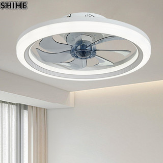 Đèn LED quạt phòng ngủ điều khiển từ xa thông minh nhà hàng đèn trần