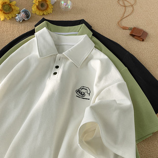 P POLO Áo Sơ Mi Thanh Niên Phong Cách Preppy Bé Trai Phong Cách Đơn Giản Phù Hợp Với Thiết Kế Thêu Niche Thanh Niên Phổ Biến