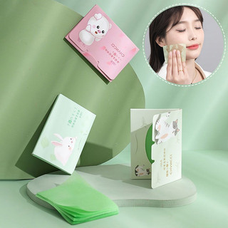 Giấy thấm dầu mặt mùa hè 100 chiếc Giấy loại bỏ dầu di động Dụng cụ làm đẹp
