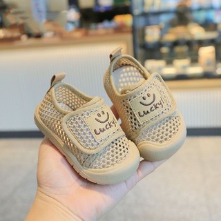 Xăng đan Bé Trai Mùa Hè Lưới Rỗng Thoáng Khí Phong Cách Hàn Quốc Nhỏ Trẻ Em Giày Lưới 1-3 Tuổi Giày Cho Bé Đế Mềm Giày Tập Đi