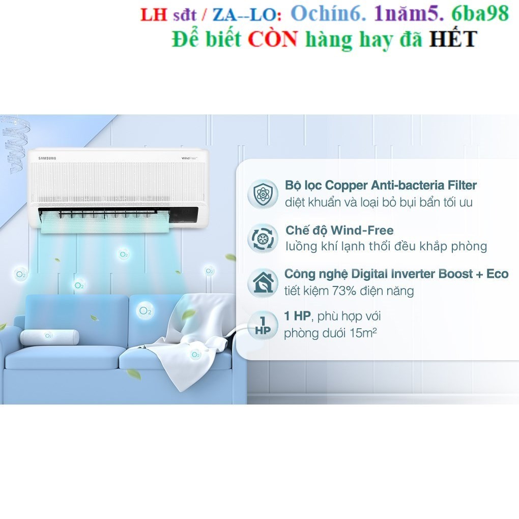 Rẻ Máy lạnh Samsung Inverter 1 HP AR10CYFAAWKNSV 2023 Thái Lan