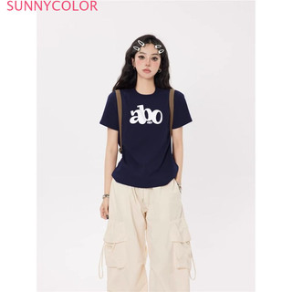 SUNNYCOLOR áo sơ mi nữ áo kiểu hàn quốc Tối giản Định hình xu hướng sang WCS2440ZE1 20Z240517