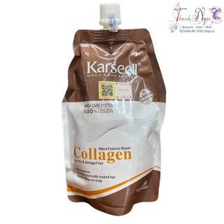 Kem ủ hấp dầu Collagen Karseell Maca Essence Repair siêu mềm mượt Ý 500ml ( mới 2023 ) - TN