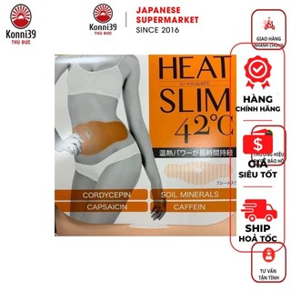 Miếng dán giảm mỡ bụng heat slim 42⁰c nhật bản
