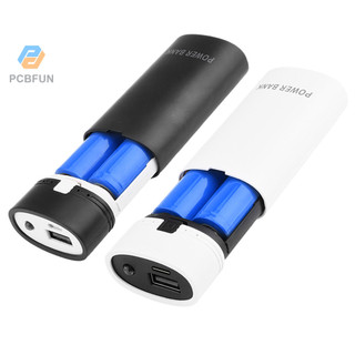 Pcbfun Nâng Cấp TYPE-C Cổng 2 Phần Không Hàn Vỏ Điện Di Động 18650 Bộ Nguồn Di Động Chống Đảo Ngược DIY Bộ 5V2A