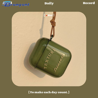 Còn hàng! Hộp đựng tai nghe tương thích Bluetooth Họa tiết chữ cái Vỏ xanh trong suốt cho AirPods thế hệ 1 / 2