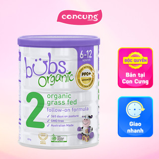 Sữa bubs organic bovine số 2 800g