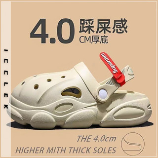 ICCLEK dép cross dép bánh mì nữ 2024 NEW Thoáng khí Màu sắc đa dạng Đẹp mắt Sang trọng FBT2451L61 21Z240525