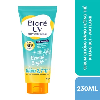 Bioré UV Serum chống nắng dưỡng thể SÁNG MỊN MÁT LẠNH 230ml