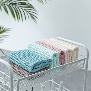 Chitengyefine Waffle Khăn mặt mềm mại dành cho người lớn Khăn tay kẻ sọc Khăn mặt Cotton vuông vn