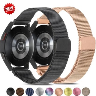 Dây đeo đồng hồ lưới từ tính Milanese 20mm 22mm phát hành nhanh cho Samsung Galaxy Watch 7 6 5 4 44mm 40mm hoặc Huawei Watch GT3 4Pro