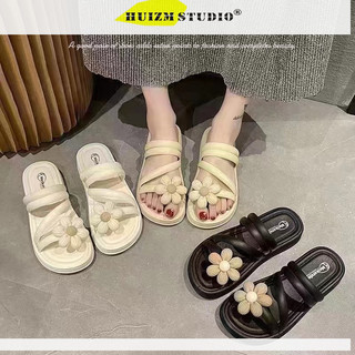 Dép hoa mới nữ đi trong nhà dép chống trượt giày đi biển