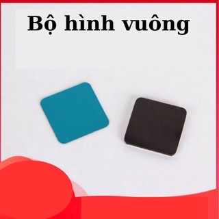 Miếng dán nam châm đèn LED trang trí hình vuông chữ nhật tròn 1 cặp