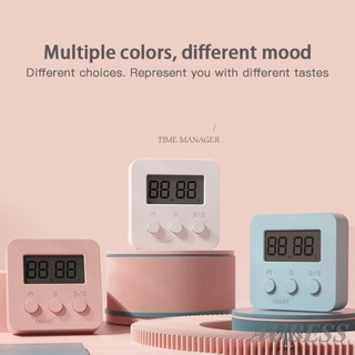 Hẹn giờ kỹ thuật số LCD Tự kỷ luật Dụng cụ nhà bếp Mini Tiện ích Đồng hồ bấm giờ Quản lý thời gian sử dụng kép Hiển thị Hẹn giờ nhà bếp kỹ thuật số