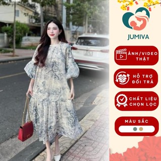 Đầm Suông, Váy Bầu Mùa Hè Thiết Kế Dáng Dài Babydoll Chất Vải Mát Mẫu Mới Thời Trang Trend JUMIVA