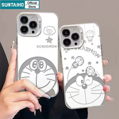 Suntaiho Thẩm Mỹ Dễ Thương Vỏ Điện Thoại Họa Tiết Mèo Hoạt Hình Cho Iphone 15 14 12 13 11 Pro Max IP 7 8 Plus Iphon X Xs XR Xs Max TPU Silicone Mềm Cao Cấp Chống Sốc Ốp Lưng