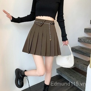 Hông Đóng Gói Váy Ngắn Xếp Ly Chữ a Nữ Váy Nhỏ Đen Niche Ôm Hơn Nhìn Mùa Xuân Váy Cao Cấp Thiết Kế Cảm Giác