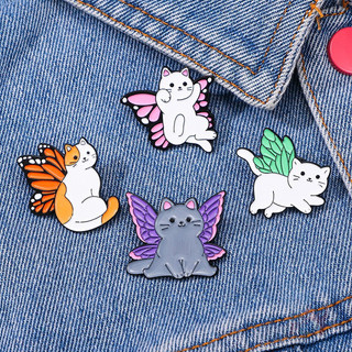 ★ Trâm cài cánh bướm ★ 1 Cái / 4 Cái Doodle Men Ba Lô Nút Chân Huy Hiệu