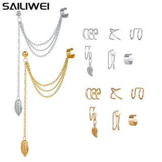 Set 7 khuyên kẹp vành tai thời trang cá tính