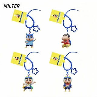  Khóa chìa khóa MILTER Anime Nhân Vật Hành Động Kamen Series Crayon Shin Chan Móc Khóa Kawaii Crayon Shin Chan Đồ Chơi Mô Hình Hoạt Hình Mặt Dây Chuyền Túi Phụ Kiện 