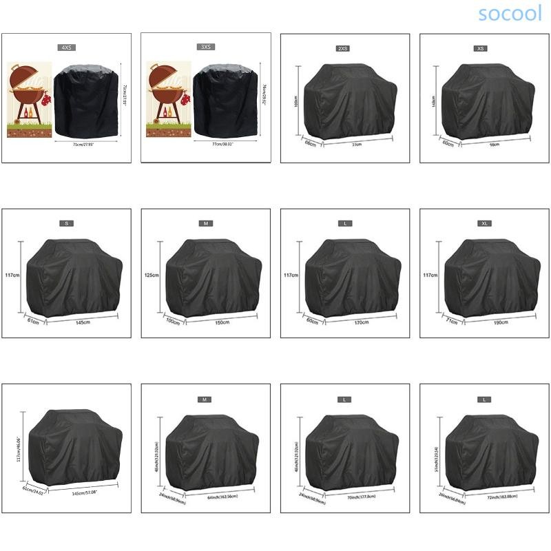 Soc * Vỏ nướng Gas Grill Cover Heavy Duty Lớn Grill Cover BBQ Grill Cover Chất liệu sợi Polyester ch
