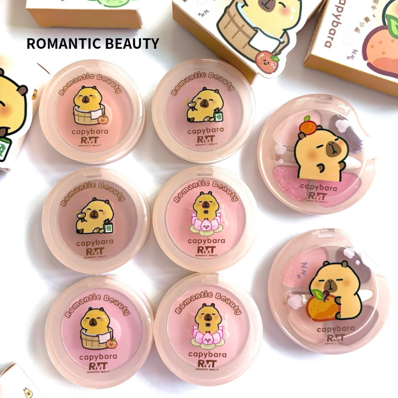ROMANTIC BEAUTY Phấn Má Hồng "Kapibara" Đơn Sắc Độ Bóng Cao Lì Mở Rộng Và Làm Sáng Da Mặt