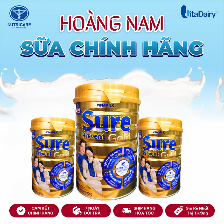 Sữa Sure Prevent Gold của Vinamilk lon 900g