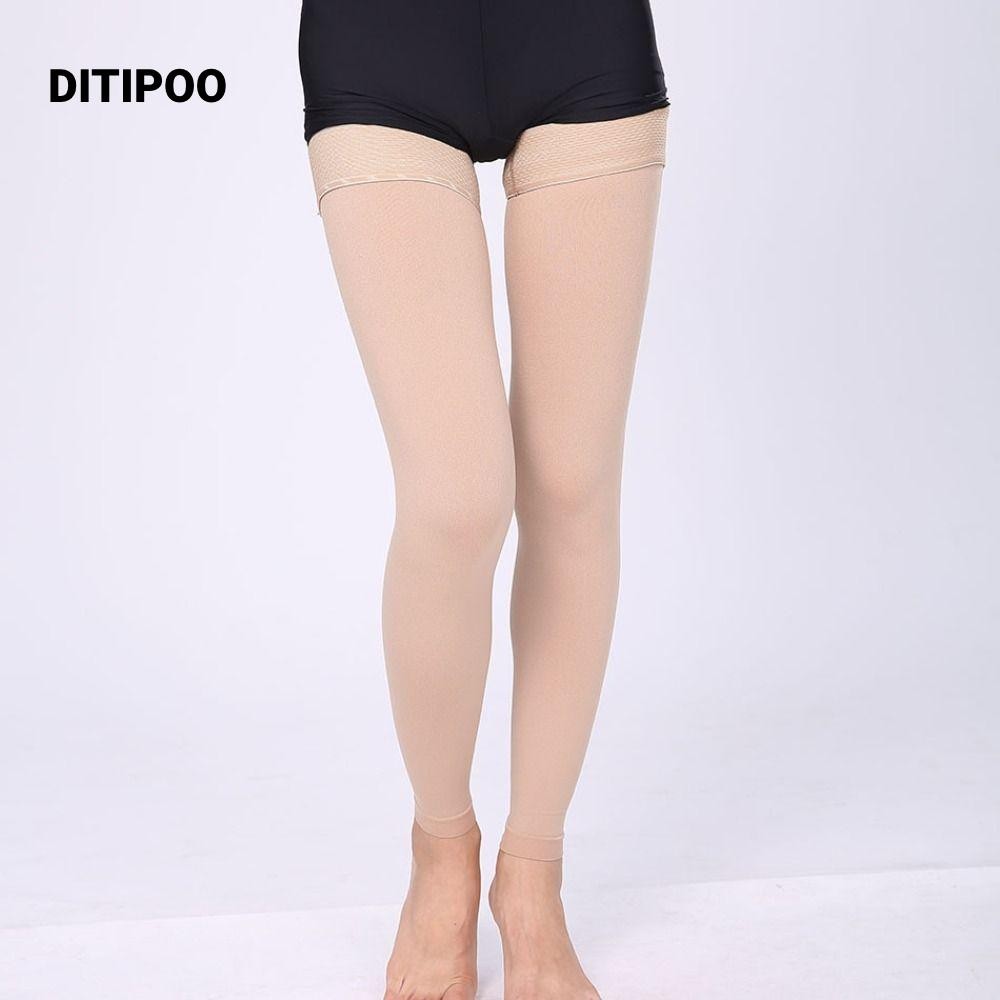 Ditipoo 1 Đôi Tất Áp Lực Tốt Nghiệp, Công Ty Y Tế 20-30 mmHg Vớ Nén Cao Đùi, Đàn Hồi Cao Với Dây Sil