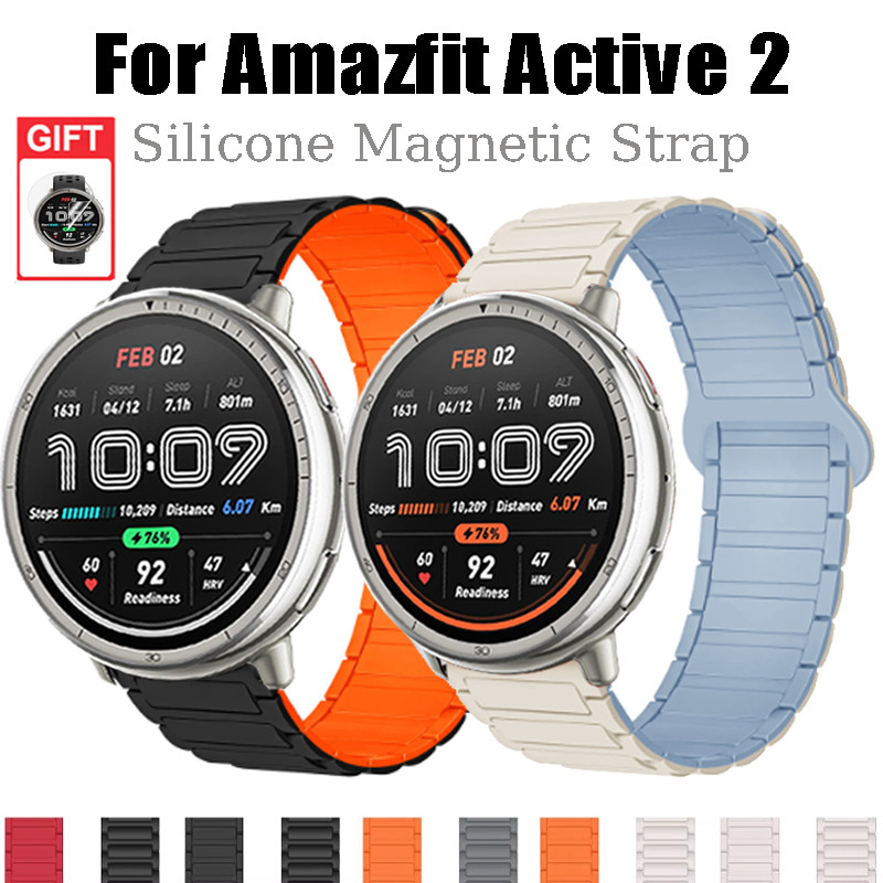 Dây Đeo Từ Tính Silicon Cho Amazfit Active 2 Vòng Silicon Cho Amazfit Active 2 Vòng 44mm Ban Nhạc Vò