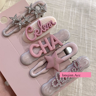 Bộ kẹp tóc cô gái Dopamine ngọt ngào Phụ kiện tóc phong cách Y2K thời trang