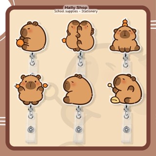  Dây đeo thẻ học sinh bảng tên dành cho sinh viên hoạ tiết capybara dễ thương cute - Hally shop 