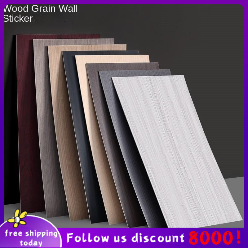 Se7ven✨Wooden wall sticker Self-adhesive wall sticker Living room background wall decorative panel A