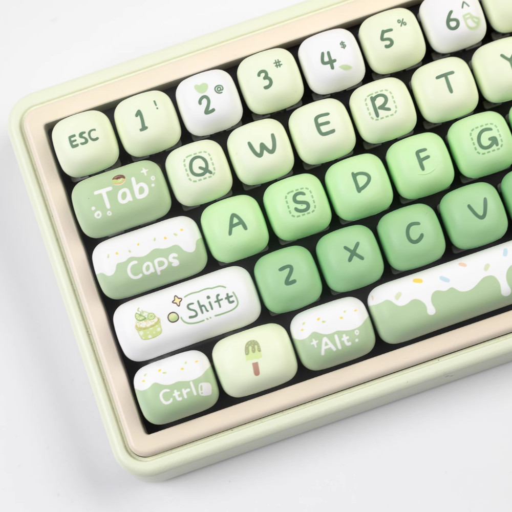 Mùa hè Món tráng miệng House Keycaps MOG Profile Green Gradient PBT Dye Sub Keycap | BigBuy360 - bigbuy360.vn