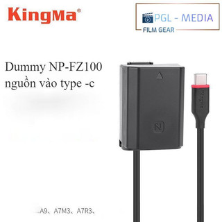 Pin ảo dummy kingma np- fz100, fw50 chuẩn vào type-c cho máy ảnh sony