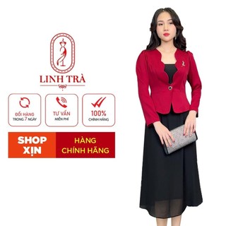 Đầm Trung Niên Sang Trọng [ Linh Trà ] (TM 2332)  Đi Làm Đi Tiệc Trang Nhã Thanh Lịch Quý Phái  Cao Cấp Cho Quý Bà