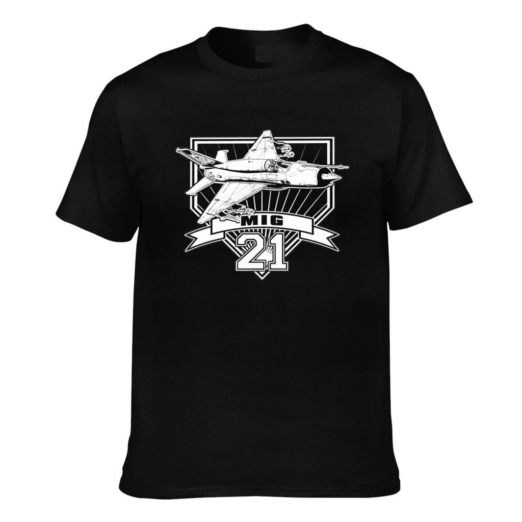 Warplane Mig 21 Ấn Độ Tấn Công Máy Bay Tiêm Kích Máy Bay Thoải Mái Phù Hợp Với Áo Thun Nam Sáng Tạo