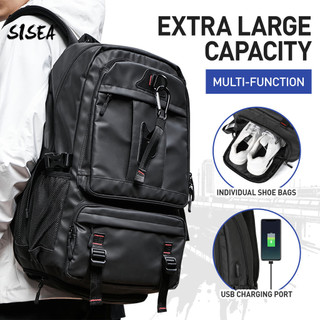 Ba lô SISEA Ba lô du lịch dung tích cực lớn Túi leo núi ngoài trời 80L Túi đựng máy tính xách tay 18 inch có thể mở rộng nhiều ngăn Hộp đựng giày độc lập