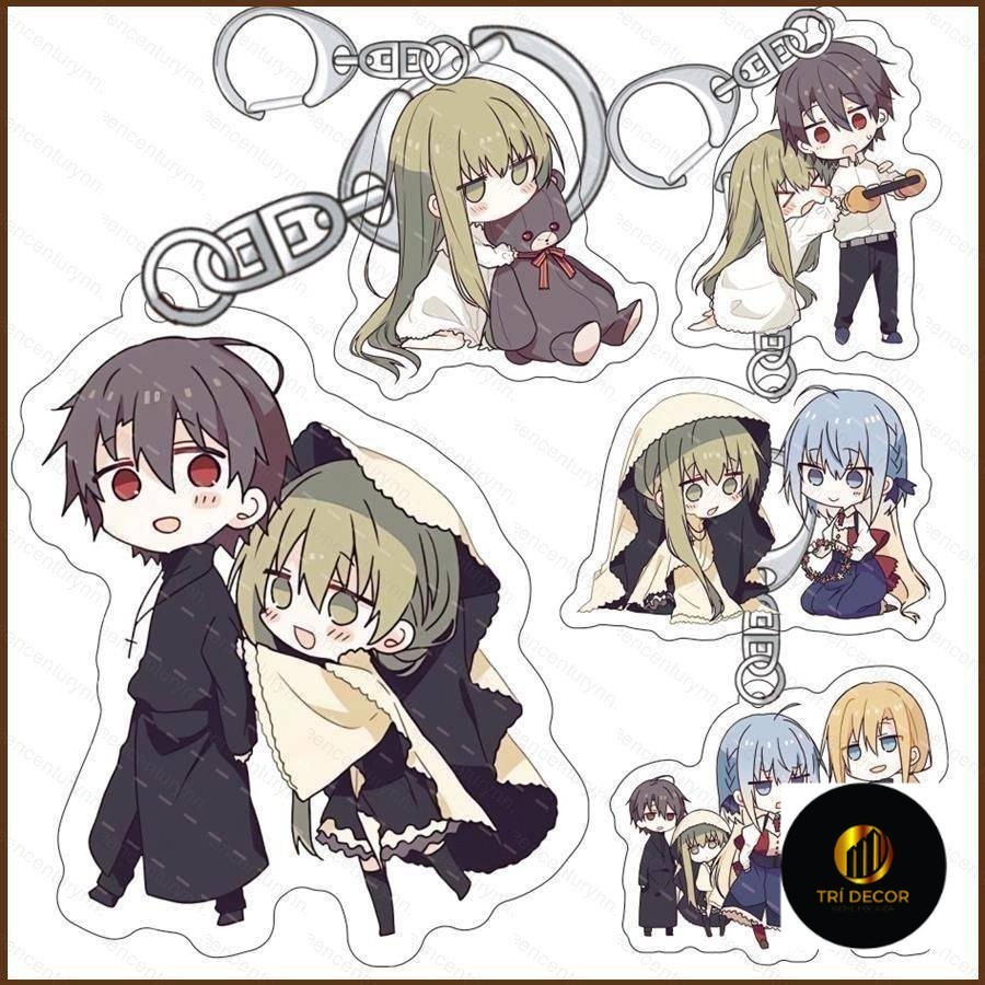 Kts Móc Chìa Khóa acrylic Hình Hoạt Hình saint cecilia and Pastel lawrence Dễ Thương lawrence