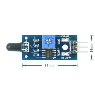 Module cảm biến lửa, Mạch cảm biến phát hiện ngọn lửa Flame sensor - làm mạch báo cháy