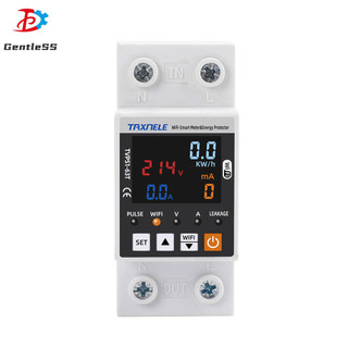 Tvps1-63t 85 ~ 300v ac bảo vệ nguồn 63a tuya wifi điều khiển thông minh một pha có thể điều chỉnh quá áp bảo vệ dòng điện