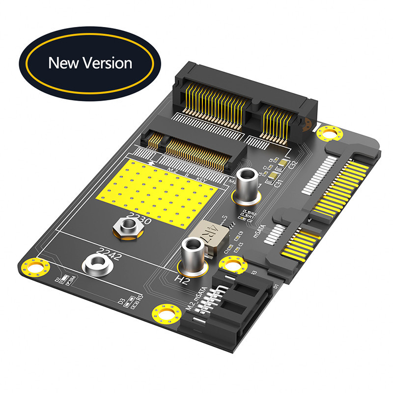 Bộ chuyển đổi SSD mSATA sang SATA3.0 Riser NGFF M.2 B Key sang SATA3 6G Bảng chuyển đổi cho 2230 224