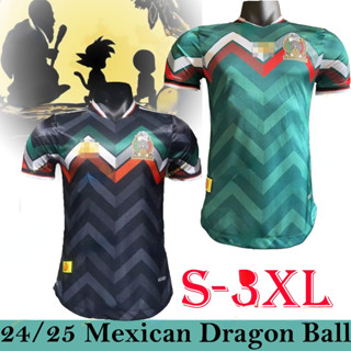 [Player / S-3XL] 2024 / 25 Mexica Dragon Ball Xanh Đen Bóng Đá Bóng Đá Áo nam Phiên Bản Cầu Thủ