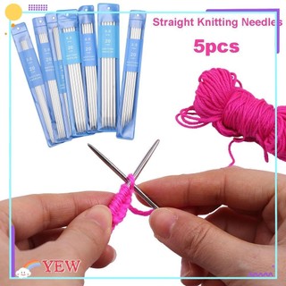 Set 5 Kim Đan Len Bằng Thép Không Gỉ Nhiều Màu Sắc DIY