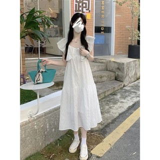 Phong Cách Ấm Áp Và Mềm Mại Cao Cấp Kiểu Pháp, Mối Tình Đầu Ngọt Ngào Và Sang Trọng, Tay Áo Bay Nhỏ, Váy Siêu Tiên Nữ