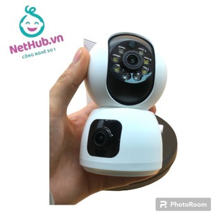 Camera giám sát hai mắt 360 độ full hd đàm thoai 2 chiều